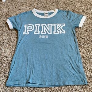PINK brand blue short-sleeved shirt